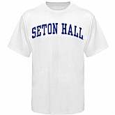 Seton Hall Pirates Arch WEM T-Shirt - White,baseball caps,new era cap wholesale,wholesale hats